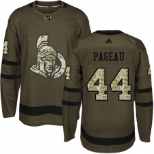 Youth Adidas Ottawa Senators #44 Jean-Gabriel Pageau Premier Green Salute to Service NHL Jersey