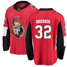 Men's Ottawa Senators #32 Chris Driedger Fanatics Branded Red Home Breakaway NHL Jersey