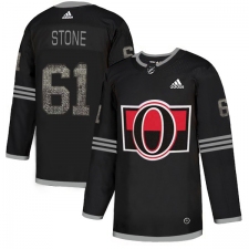 Men's Adidas Ottawa Senators #61 Mark Stone Black_1 Authentic Classic Stitched NHL Jersey