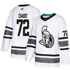 Men's Adidas Ottawa Senators #72 Thomas Chabot White 2019 All-Star Game Parley Authentic Stitched NHL Jersey
