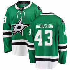 Men's Dallas Stars #43 Valeri Nichushkin Fanatics Branded Green Home Breakaway NHL Jersey