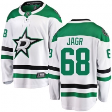 Men's Dallas Stars #68 Jaromir Jagr Fanatics Branded White Away Breakaway NHL Jersey