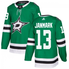 Youth Adidas Dallas Stars #13 Mattias Janmark Premier Green Home NHL Jersey