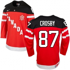 Men's Nike Team Canada #87 Sidney Crosby Authentic Red 100th Anniversary Olympic Hockey Jersey
