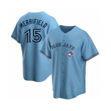 Men's Toronto Blue Jays #15 Whit Merrifield Light Blue Stitched MLB Cool Base Nike Jersey