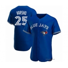 Men's Toronto Blue Jays #25 Daulton Varsho Royal Flex Base Stitched Baseball Jersey