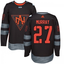 Men's Adidas Team North America #27 Ryan Murray Authentic Black Away 2016 World Cup of Hockey Jersey