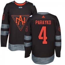 Youth Adidas Team North America #4 Colton Parayko Premier Black Away 2016 World Cup of Hockey Jersey