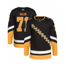 Men's Pittsburgh Penguins #71 Evgeni Malkin 2021-2022 Black Stitched Jersey