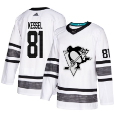 Men's Adidas Pittsburgh Penguins #81 Phil Kessel White 2019 All-Star Game Parley Authentic Stitched NHL Jersey
