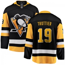 Men's Pittsburgh Penguins #19 Bryan Trottier Fanatics Branded Black Home Breakaway NHL Jersey