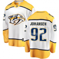 Youth Nashville Predators #92 Ryan Johansen Fanatics Branded White Away Breakaway NHL Jersey