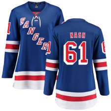 Women's New York Rangers #61 Rick Nash Fanatics Branded Royal Blue Home Breakaway NHL Jersey