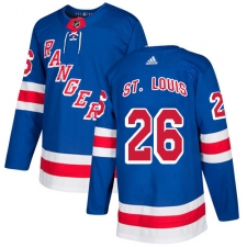 Youth Adidas New York Rangers #26 Martin St. Louis Premier Royal Blue Home NHL Jersey