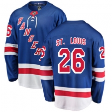 Youth New York Rangers #26 Martin St. Louis Fanatics Branded Royal Blue Home Breakaway NHL Jersey