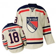 Men's Reebok New York Rangers #18 Marc Staal Authentic Cream 2012 Winter Classic NHL Jersey