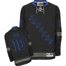 Men's Reebok New York Rangers #18 Marc Staal Premier Black Ice NHL Jersey