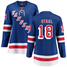 Women's New York Rangers #18 Marc Staal Fanatics Branded Royal Blue Home Breakaway NHL Jersey
