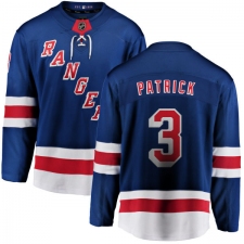 Youth New York Rangers #3 James Patrick Fanatics Branded Royal Blue Home Breakaway NHL Jersey