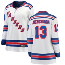 Women's New York Rangers #13 Sergei Nemchinov Fanatics Branded White Away Breakaway NHL Jersey