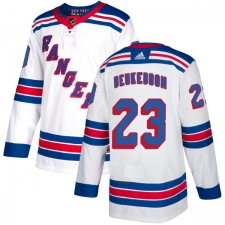 Men's Reebok New York Rangers #23 Jeff Beukeboom Authentic White Away NHL Jersey