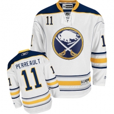 Women's Reebok Buffalo Sabres #11 Gilbert Perreault Authentic White Away NHL Jersey