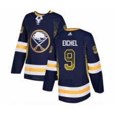 Men's Adidas Buffalo Sabres #9 Jack Eichel Authentic Navy Blue Drift Fashion NHL Jersey
