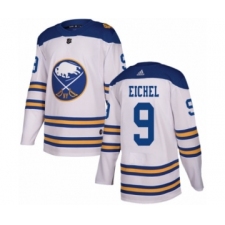 Men's Adidas Buffalo Sabres #9 Jack Eichel Authentic White 2018 Winter Classic NHL Jersey