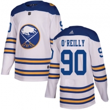 Men's Adidas Buffalo Sabres #90 Ryan O'Reilly Authentic White 2018 Winter Classic NHL Jersey