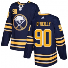 Youth Adidas Buffalo Sabres #90 Ryan O'Reilly Authentic Navy Blue Home NHL Jersey