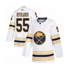 Men's Buffalo Sabres #55 Rasmus Ristolainen Authentic White 50th Season Hockey Jersey