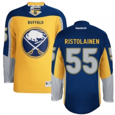 Men's Reebok Buffalo Sabres #55 Rasmus Ristolainen Authentic Gold New Third NHL Jersey