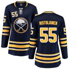 Women's Buffalo Sabres #55 Rasmus Ristolainen Fanatics Branded Navy Blue Home Breakaway NHL Jersey