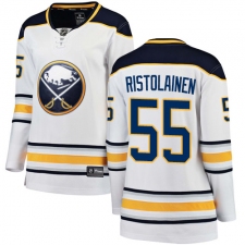 Women's Buffalo Sabres #55 Rasmus Ristolainen Fanatics Branded White Away Breakaway NHL Jersey