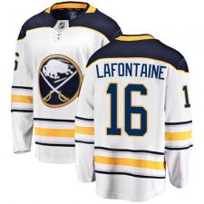 Men's Buffalo Sabres #16 Pat Lafontaine Fanatics Branded White Away Breakaway NHL Jersey