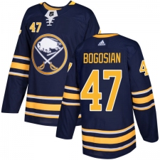 Youth Adidas Buffalo Sabres #47 Zach Bogosian Premier Navy Blue Home NHL Jersey