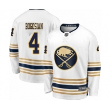 Youth Buffalo Sabres #4 Zach Bogosian Fanatics Branded White 50th Season Breakaway Hockey Jersey