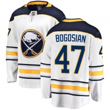 Youth Buffalo Sabres #47 Zach Bogosian Fanatics Branded White Away Breakaway NHL Jersey