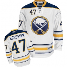 Youth Reebok Buffalo Sabres #47 Zach Bogosian Authentic White Away NHL Jersey
