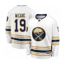 Youth Buffalo Sabres #19 Jake McCabe Fanatics Branded White 50th Season Breakaway Hockey Jersey