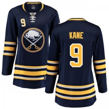 Women's Buffalo Sabres #9 Evander Kane Fanatics Branded Navy Blue Home Breakaway NHL Jersey