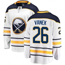 Men's Buffalo Sabres #26 Thomas Vanek Fanatics Branded White Away Breakaway NHL Jersey
