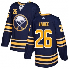 Youth Adidas Buffalo Sabres #26 Thomas Vanek Authentic Navy Blue Home NHL Jersey