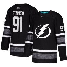 Men's Adidas Tampa Bay Lightning #91 Steven Stamkos Black 2019 All-Star Game Parley Authentic Stitched NHL Jersey