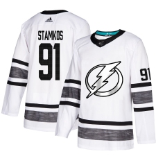 Men's Adidas Tampa Bay Lightning #91 Steven Stamkos White 2019 All-Star Game Parley Authentic Stitched NHL Jersey