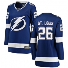 Women's Tampa Bay Lightning #26 Martin St. Louis Fanatics Branded Royal Blue Home Breakaway NHL Jersey