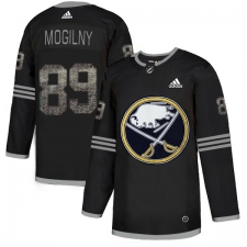 Men's Adidas Buffalo Sabres #89 Alexander Mogilny Black Authentic Classic Stitched NHL Jersey