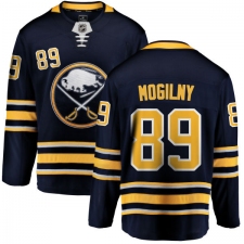 Men's Buffalo Sabres #89 Alexander Mogilny Fanatics Branded Navy Blue Home Breakaway NHL Jersey