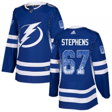 Men's Adidas Tampa Bay Lightning #67 Mitchell Stephens Authentic Blue Drift Fashion NHL Jersey