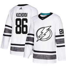 Men's Adidas Tampa Bay Lightning #86 Nikita Kucherov White 2019 All-Star Game Parley Authentic Stitched NHL Jersey